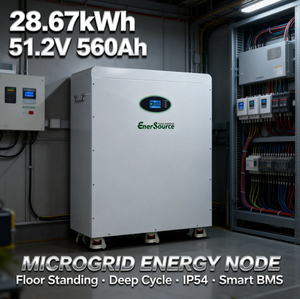 Batterie solaire 48V 51.2V 560Ah 28kWh pour système d'énergie solaire hors réseau, sur pied avec roues - Product Image 1