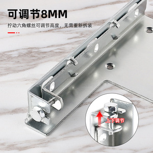 Support de suspension robuste pour armoire murale, armoire de salle de bain, support de montage en acier, capacité de charge de 350 kg - Product Image 2