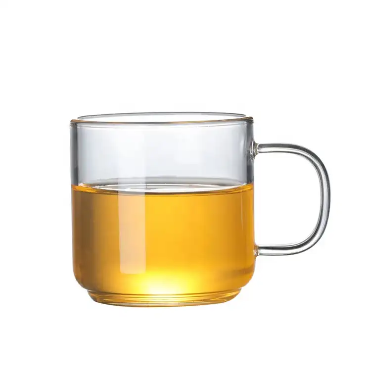 Creative glasses glass water cup high borosilicate clear glass mug
