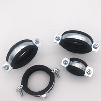 2026 Popular Double Carbon Steel Concrete Pump Fixing M8 Pipe Clamp Flange Fasteners Conduit Rubber High Quality Conduit