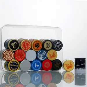 Tapas de tornillo de sellado de aluminio para botella de whisky, 30x35mm, color ropp