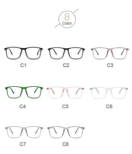 Accepter Personnalisé OEM Rectangle Adulte Anti Lumière Bleue Bloc Lentille TR90 Cadre Optique Lunettes Pour Visage Carré - Product Image 6