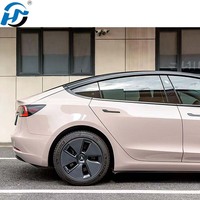 TPU Miroir Rose Voiture Full Body Tint Film Cristal Métal Modifié Autocollants Auto-Guérison Vinyle Wrap Brillant Cristal Rouleau Forme