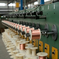 Cable Flexible Aislado de Alta Calidad de 0.01-15.0mm, Cobre Puro Sólido y Trenzado para Calefacción Industrial