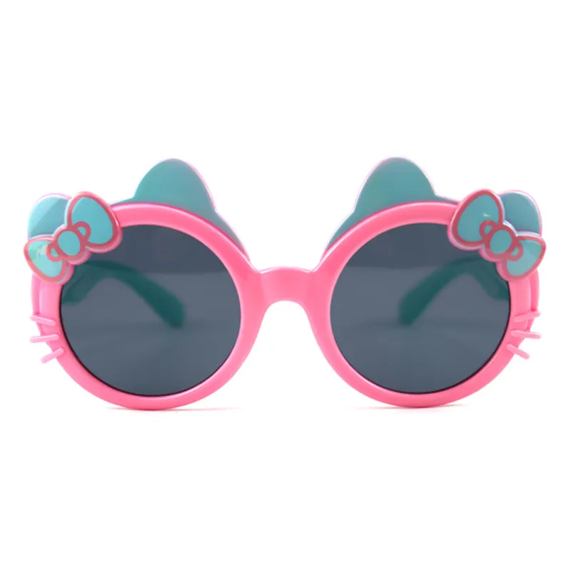 TPEE TR-gafas de sol de silicona con dibujos animados para niños y niñas, lentes bonitos a la moda
