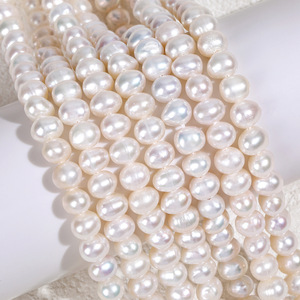 Perles d'eau douce naturelles presque circulaires, provenant directement des fabricants, pour la fabrication de bijoux faits main. - Product Image 4