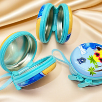 Boîte en métal ronde mate personnalisée OEM pour bonbons, snacks, sucre, cadeaux, emballage alimentaire, mini boîte portable en métal, boîte à chocolat avec fermeture éclair
