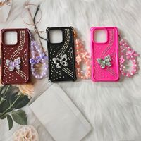 Funda de TPU de Color Sólido con Diseño de Dibujos Animados, Protección Anticaídas en las Cuatro Esquinas, con Adornos de Diamantes de Imitación, Compatible con POP8, Superventas