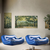 Canapé gonflable moderne en forme de U PVC imperméable adapté au salon de voyage de camping intérieur et extérieur