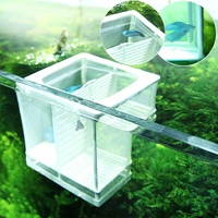 Filet d'isolement aquatique pour aquarium, boîte d'élevage et d'éclosion, anneau flottant, ventouses, séparateurs, incubation en plastique