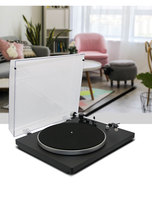 Platine Vinyle Bluetooth Audio-Technica avec Préampli Intégré, Cellule, Entraînement par Courroie et Boîtier en Bois