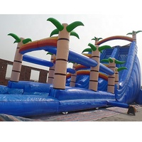 Garantie 3 ans, toboggan aquatique gonflable géant COCO Tree Magic pas cher, toboggan aquatique gonflable pour enfants et adultes