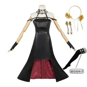 High Quality Adults Japanese Yor Forger Cosplay Dress with Wig and Shoes Anime Spy x Family Halloween Costume for Women