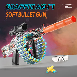 Elektrische Graffiti-Softbullet-Spielzeugpistole mit Schussgeräusch, 24 EVA-Kugeln und wiederaufladbarem Akku, <span class=keywords><strong>B</strong></span>/O Spielzeugpistole für Kinder - Product Image 2