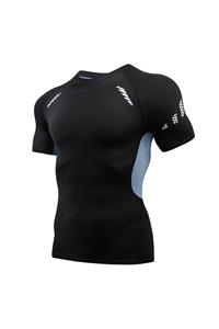 Camiseta de Compresión de Secado Rápido Personalizada al por Mayor para Hombre - Top Ajustado de Manga Corta para Entrenamiento de Fútbol, Baloncesto y Running OEM - Product Image 6