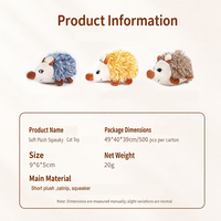 Jouets en peluche pour chat avec herbe à chat qui couine, vente en gros