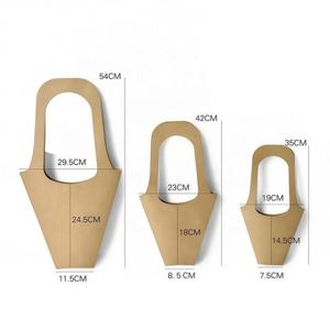 Bolsas de Regalo de Papel Kraft con Logotipo Personalizado, Bolsas de Regalo con Asa para Ramos de Flores, para Acción de Gracias, Cumpleaños, Bodas y Fiestas - Product Image 2