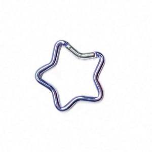 Custom Logo D-Shaped Aluminum Carabiner <b>Clip</b> Keychain Climbing Carabiner <b>Hook</b> for Hiking Camping Outdoor - Product Image 3