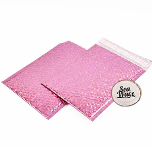 Tùy chỉnh màu tím nhôm Túi bong bóng bưu phẩm với logo của bạn in ấn bao bì phong bì gửi thư chuyển phát nhanh bưu phẩm - Product Image 4