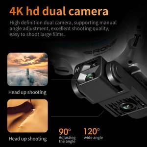 Hot Selling KY102 <b>Mini</b> FPV 4K HD Dual <b>Camera</b> Intelligent Prosumer Fixed Height Hovering Four-Way Obstacle Avoidance Plastic - Product Image 3