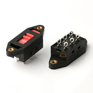 Công Tắc Trượt DPDT 115V Đến 230V Bộ Chọn Điện Áp 2 Vị Trí 6 Chân Thiết Bị Đầu Cuối Thẳng PCB Công Tắc Trượt Điện Áp - Product Image 2