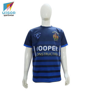 Grosir Kualitas Tinggi Australia Rugby Jersey Kain Poli Spandeks 4 Cara Peregangan Digital Cetak Kustom Tim Rugby Jersey - Product Image 1