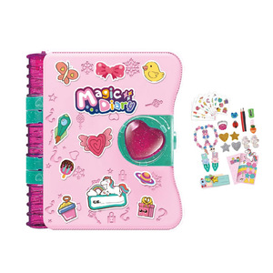 Cahier magique pour filles accessoires de fabrication de bijoux secrets autocollant fait main dessin animé multi beauté décoration livre magique pour enfants cadeau - Product Image 1