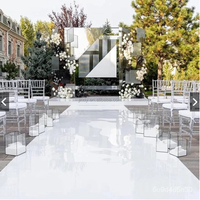 Wedding Stage Decoration Thick Rug Mirror Carpet Gold Carpet Sheet Floor Runner Gold Mirror Aisle Runner