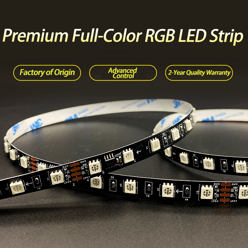 Flexible LED 3535RGB Narrow Board Light Strip 10m Multi-Color Temperature IP20 Rated Dimmable 24V Home Use