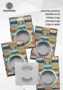 Ciglia Finte Individuali Grenol 0.10mm D Curl Naturali Lunghe in Finta Pelliccia di Visone con Stelo in Cotone Nero - Product Image 3