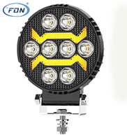 4 Inch 24W Car LED Work Light 8 LEDS Driving Lamp Headlight Fog Light DRL pour Offroad Car Tractor Truck Round Spotlight for SUV