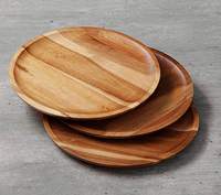 Plateau/Plats en bois d'acacia naturel, écologique, pour servir, plateau de fromage et ensemble de plats, plateau de table basse