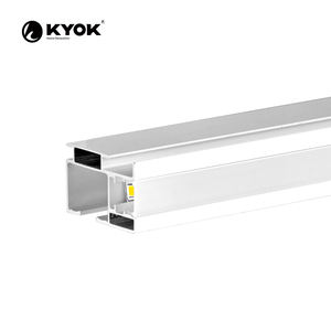 Rail de rideau intelligent de haute qualité monté au plafond rial avec lumière rail de rideau d'hôtel en aluminium de Chine - Product Image 3