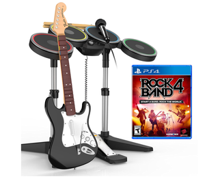 Batterie de percussions 3-en-1 multiplateforme avec pads de percussion réalistes et pédale, support réglable à code couleur, Plug & Play pour consoles <span class=keywords><strong>Wii</strong></span>/PS3/PS4 - Product Image 1