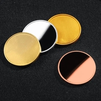 Pièces de monnaie personnalisées en stock, 30/40 mm, en alliage de zinc, en laiton, en or, en argent, en cuivre, vierges, pour gravure laser ou impression