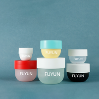 Vente en gros 50g-500g de pots cosmétiques vides rose bleu noir forme de bol récipient de gommage en plastique Pp masque capillaire lotion pour faux cils