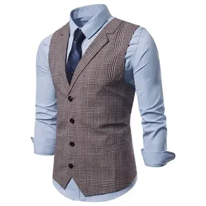Manufacturer Hot Sale Customized Suit Waistcoat Vest for man