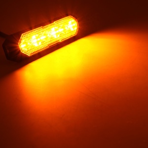 Chất lượng cao <span class=keywords><strong>Led</strong></span> cảnh báo ánh sáng hổ phách 6-<span class=keywords><strong>Led</strong></span> <span class=keywords><strong>Strobe</strong></span> Flash Light 12/<span class=keywords><strong>24V</strong></span> SAE R65 estroscopica khẩn cấp Dash cho xe - Product Image 4