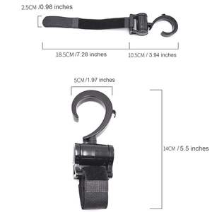 Paquete de 2 ganchos de metal <span class=keywords><strong>para</strong></span> cochecito, accesorios <span class=keywords><strong>para</strong></span> habitación de niños <span class=keywords><strong>para</strong></span> mamás <span class=keywords><strong>para</strong></span> acampar <span class=keywords><strong>y</strong></span> vacaciones de bebés nuevos - Product Image 4