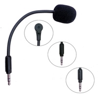 Mini microphone à col de cygne flexible Logitech G344 sans fil de 3,5mm pour casque de jeu