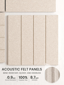 Panneaux acoustiques modernes <span class=keywords><strong>en</strong></span> feutre écologique avec un NRC élevé de 0,95 <span class=keywords><strong>pour</strong></span> l'absorption sonore dans les hôtels, les écoles et les espaces commerciaux - Product Image 4