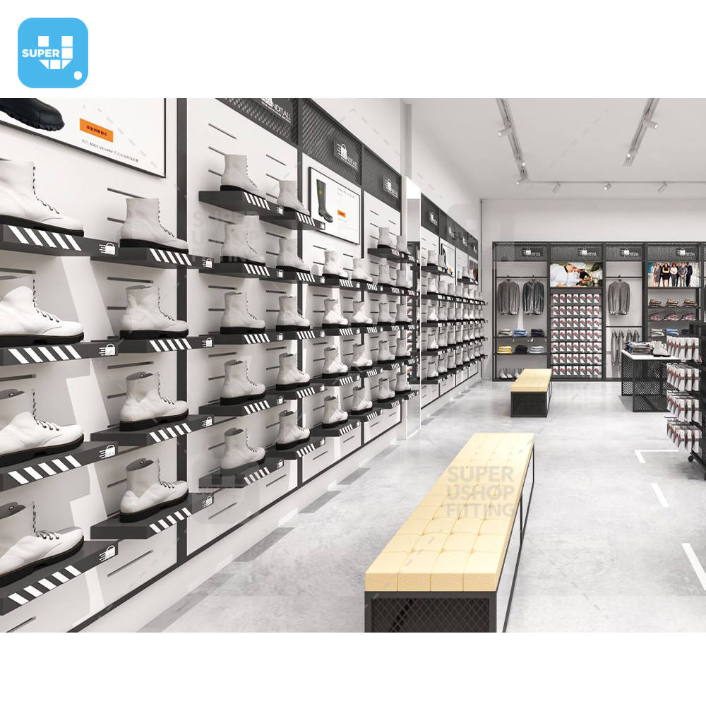 Design d'intérieur de magasin de costume de détail