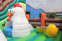 Parc de jeux gonflables sur le thème de la forêt WINSUN, trampoline en PVC sans plomb, couleur et logo personnalisés pour enfants