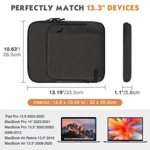 MoKo Protección Completa Borde Robusto Bolsa de Negocios Oficina de Viaje Laptop Hombro Bolsa DE LA Computadora <span class=keywords><strong>para</strong></span> iPad Pro 13 <span class=keywords><strong>MacBook</strong></span> Pro 14 13 - Product Image 3