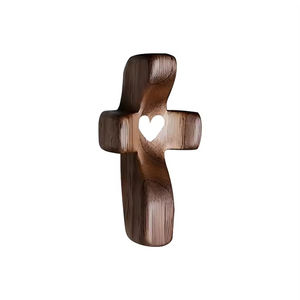 Cruz de Madera de Olivo para el Bolsillo, Regalo de Ánimo para Aliviar la Ansiedad, Cruz para Abrazar, Agarrar y Rezar - Product Image 2