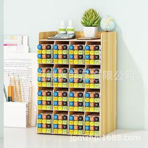 Wooden Marker Storage Box 18L Angled <b>Pen</b> Holder For Kindergarten And Primary School Students - Product Image 2