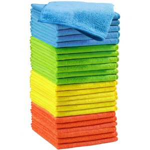 Chiffon de nettoyage de vitres NOVISON en microfibre tissée sans traces, antimicrobien, écologique, séchage rapide, sans peluches, pour polissage des fenêtres - Product Image 1