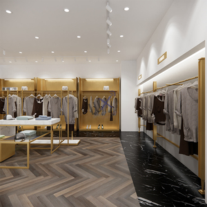 Tienda de ropa de diseño hecho LUX, tienda de ropa para mujer, decoración de interiores, Mostrador de muebles, exhibición de ropa para mujer - Product Image 1