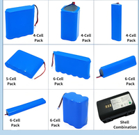 Baterai Li-ion Silinder OEM Custom 3.7V 18350 1000mAh High Drain untuk Robot Vacuum Cleaner, Mesin Penyapu, Pembersih Otomatis