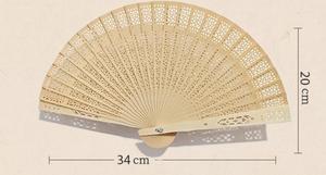 Wedding <b>Folding</b> Bamboo Hand Fan With Painted Pattern for Home Decoration Business or Promotional Gift Souvenir - Product Image 4